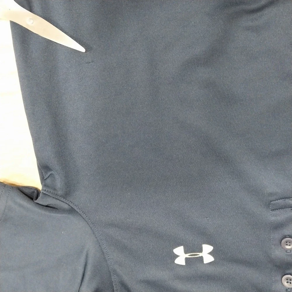 Under Armour Boys Polo Shirt HeatGear Loose Fit YMD Navy Blue